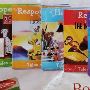 Set of 5, DISNEY Tales of Virtue books, Lion King, 101 Dalmatians, Nemo, NEW